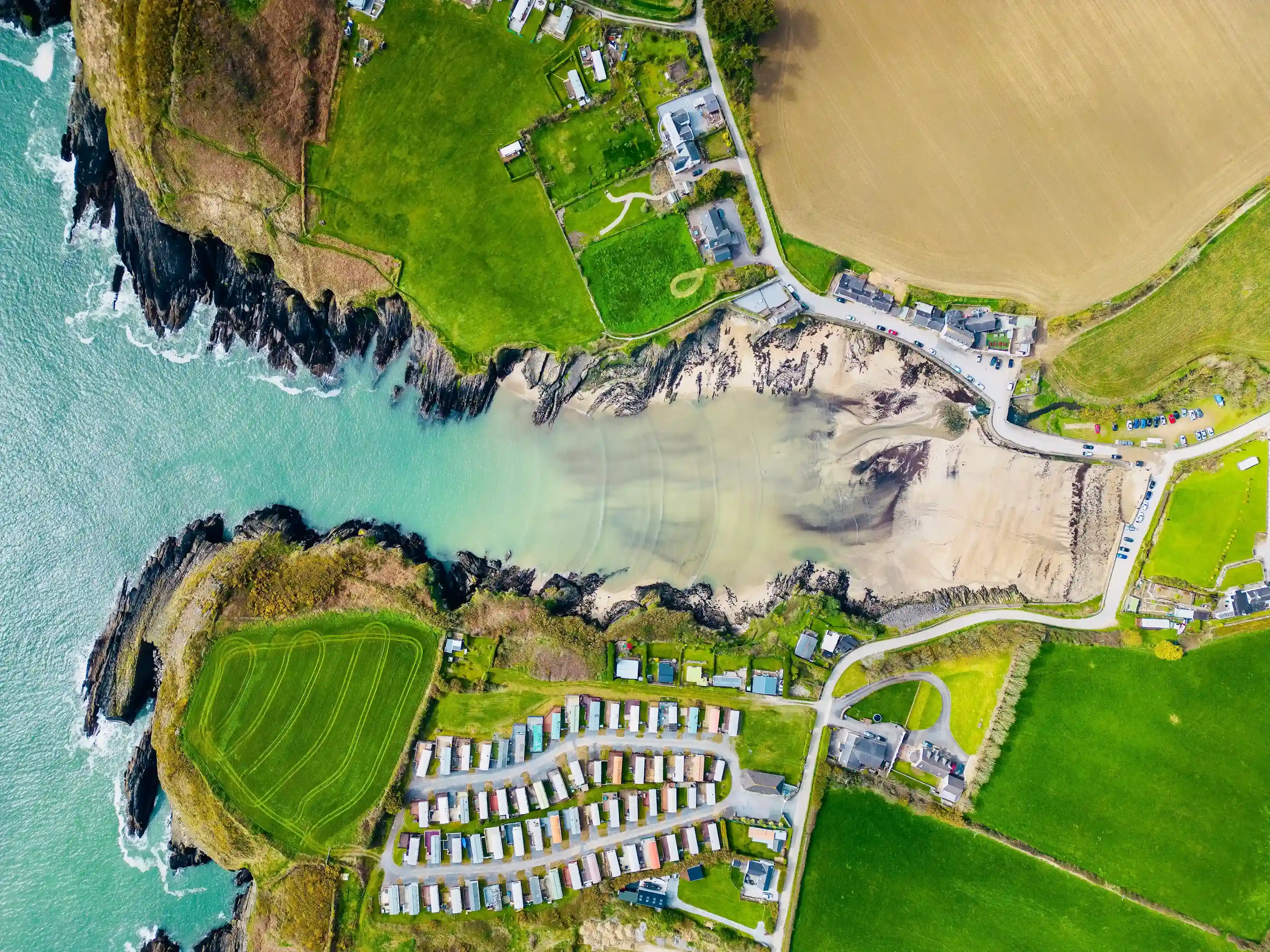 Aerial view of Robert's Cove